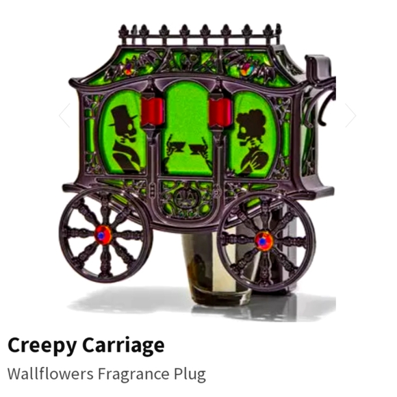 💀Bath & Body Works  Creepy Carriage Wallflower Halloween! With / Scent - Picture 1 of 3